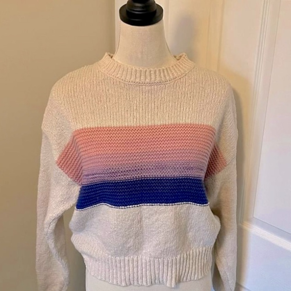 Forever 21 Contemporary Ombré Color block Sweater